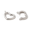 Rhodium Plated 925 Sterling Silver Fold Over Clasps STER-G038-09P-2