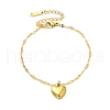 304 Stainless Steel Charm Chain Braclets BJEW-C084-04G-5