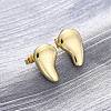 Brass Stud Earrings EJEW-H158-05B-G-1