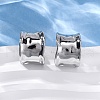 Brass C-Shaped Stud Earrings EJEW-R025-37P-4