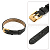 CALFOVERA 1Pc Leather Textured Bracelet Straps Slide Wristbands for Slide Charms AJEW-CL0001-01B-7