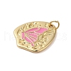 Rack Plating Brass Enamel Pendants KK-S372-04B-01-2