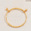 Adjustable Brass Charm Bangles CY7936-3-1