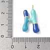 Brass Enamel Pendants KK-E093-03G-H-02-3