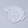 Halloween DIY Crescent Ghost Silicone Molds X-DIY-I034-03-2