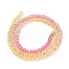 Transparent Painted Glass Beads Strands X1-DGLA-A034-T1mm-A07-5