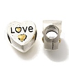 Rack Plating Alloy Enamel European Beads FIND-H005-21P-1