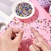 1800Pcs 15 Colors Glass Cylinder Beads SEED-YW0002-59-5