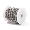 Non-Tarnish 201 Stainless Steel Cuban Link Chains CHS-L001-51-1.7mm-3