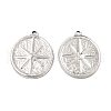 Non-Tarnish 304 Stainless Steel Pendants STAS-E182-17P-1