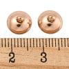 304 Stainless Steel Bead Cap Pendant Bails STAS-G224-24RG-08-3