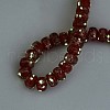 Luminous Handmade Gold Foil Glass Beads Strands FOIL-N029-02A-07-2