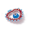 Glass Beads Pendants PALLOY-MZ00654-04-3