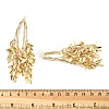 Alloy Leaf Tassel Dangle Stud Earrings for Women EJEW-G435-02G-3