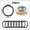 SOFPLATE 20Pcs Zinc Alloy Closed Jump Rings FIND-SP0002-78-2