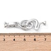 Brass Micro Pave Cubic Zirconia Fold Over Clasps KK-D360-13P-3