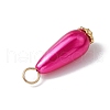 16Pcs ABS Plastic Imitation Pearl Teardrop Pendants PALLOY-JF03544-5