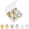 Multi-Petal Brass Bead Caps KK-CA0001-01-6