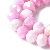Electroplate Handmade Lampwork Beads Strands LAMP-S068-11J-3