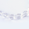 Transparent Glass Bead Strands X-GLAA-R024-6x8mm-06-1