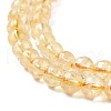 Natural Citrine Beads Strands X-G-E326-6mm-01-4