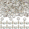 SOFPLATE 200Pcs Brass Rhinestone Spacer Beads RB-SP0001-01B-1