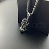 Punk Stainless Steel Pi Xiu Pendant Hip-hop Trendy Men Necklaces WA4144-3