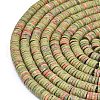 Natural Unakite Beads Strands G-P575-B25-6x1mm-3