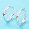 Rack Plating Brass Huggie Hoop Earrings EJEW-B027-04S-2