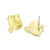Rack Plating Alloy Stud Earring Finding FIND-C053-09B-G-2