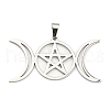 Non-Tarnish 304 Stainless Steel Pendants STAS-P330-01P-1