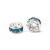 Brass Grade A Rhinestone Spacer Beads RSB038NF-13-3
