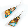 Imperial Jasper Slanting Shape Dangle Earrings PI0276-3-2