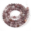 Natural Purple Aventurine Beads Strands G-T106-278-3