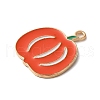 Thanksgiving Day Golden Tone Alloy Enamel Pendants ENAM-M002-02A-G-2