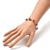 Healing Power Natural Mashan Jade Beaded Bracelets for Men Women X1-BJEW-TA00012-04-3