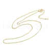Rack Plating Brass Cable Chain Necklaces NJEW-H049-05G-4