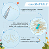Unicraftale 300Pcs 304 Stainless Steel Flat Head Pins STAS-UN0049-19-6
