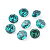 Pointed Back & Back Plated Glass Rhinestone Cabochons RGLA-J012-8mm-229-2