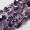 Rough Raw Natural Amethyst Beads Strands G-K202-23-1
