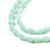 Opaque Solid Color Glass Beads Strands GLAA-N052-02-A12-3