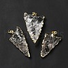 Natural Quartz Crystal Pendants G-E581-02LG-2