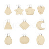 DIY Dangle Earring Making Kits WOOD-TA0001-44-2