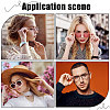 Gorgecraft 25 Pairs 5 Style Butterfly & Flat Round Anti-Slip Adhesive Soft Silicone Eyeglass Nose Pads FIND-GF0004-10-4