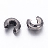 Brass Crimp Beads Covers X-KK-H290-NFB-NF-2