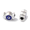 CCB Plastic Enamel European Beads CCB-G018-02F-1
