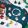 SUNNYCLUE 14Pcs 14 Style Food Grade Eco-Friendly Silicone Beads SIL-SC0001-20-4