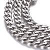 304 Stainless Steel Cuban Link Chains CHS-P007-14P-2