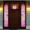 Polyester Hanging Sign for Home Office Front Door Porch Decorations HJEW-WH0023-001-5