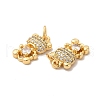 Rack Plating Brass Micro Pave  Cubic Zirconia Pendants KK-B068-39G-3